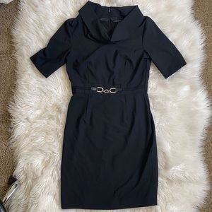 Black dress with mini chain